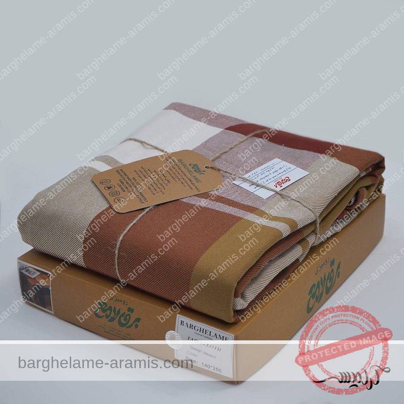 رومیزی برق لامع طرح مکزیکو