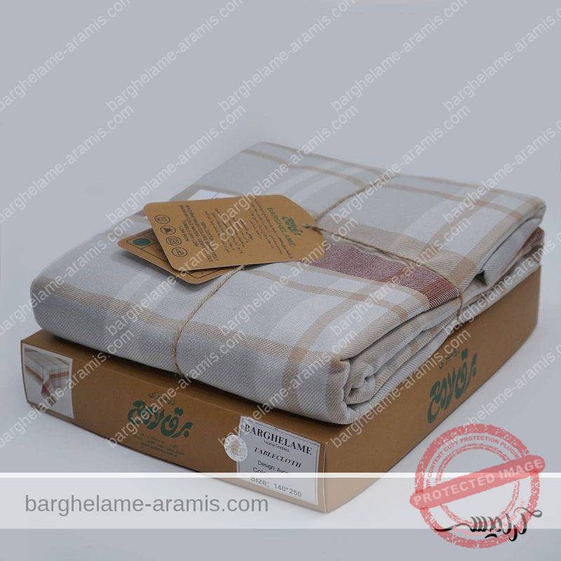 رومیزی برق لامع طرح آورین