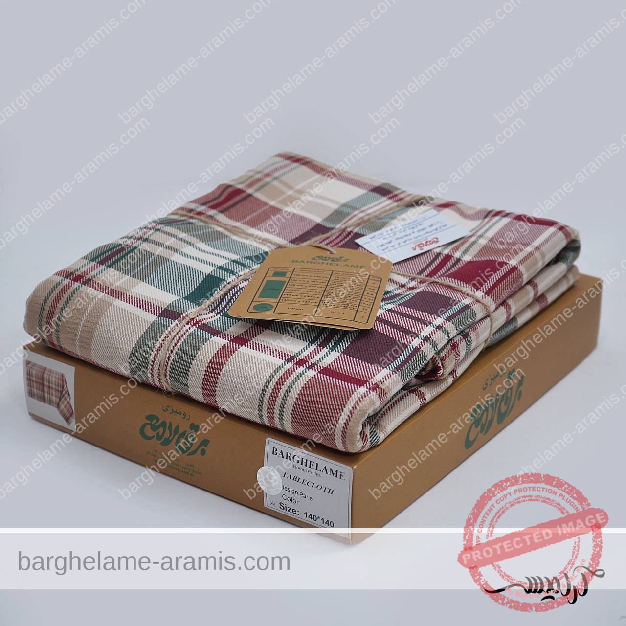 Roomizi-Paris رومیزی برق لامع طرح پاریس - Image 1