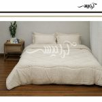 لحاف دو نفره - طرح هتلی کرم
